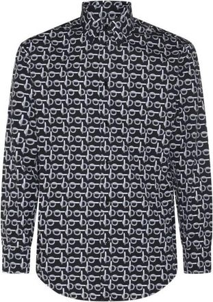 Burberry B-Line Printed Oversize Cotton Shirt, Size XX-Large
