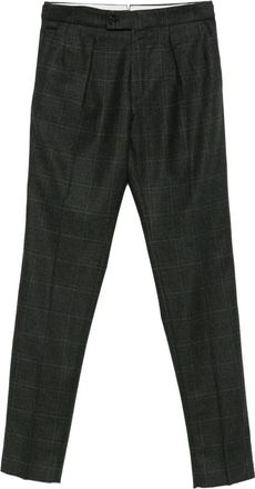 Incotex Pleated Checked Trousers