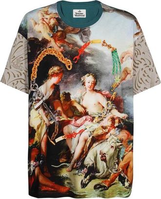 Vivienne Westwood Maxi Print Katoenen T-shirt - Heren - T-shirts - Veelkleurig - XS - Katoen - Tops