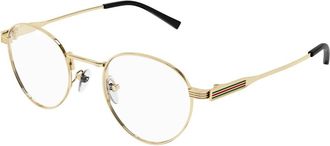 Gucci Stijlvolle Bril in Zwart - Heren - Brillen - Geel - 48 MM - Accessoires