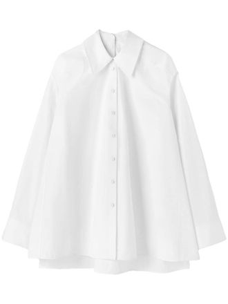 Jil Sander oversized cotton shirt - White