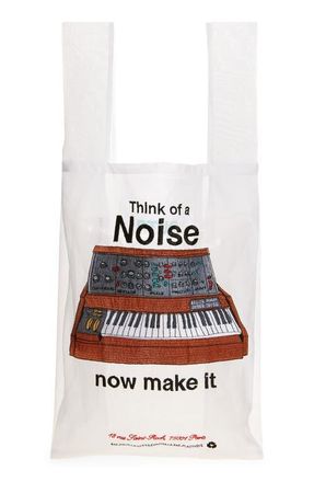 Undercover Embroidered Noise North/South Tote in Off White at Nordstrom