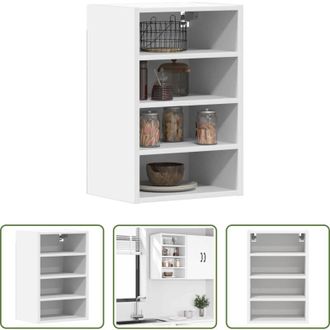 vidaXL Armadio a parete - Mobile Pensile Riga Bianco 40x29,5x60 cm