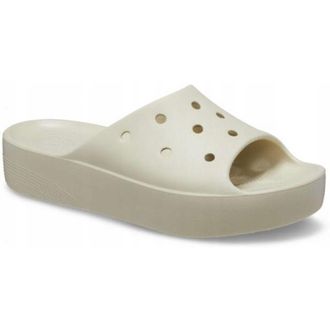 Crocs Classic Plataforma Slide 208180 W8 Y Eu 3839 Hueso