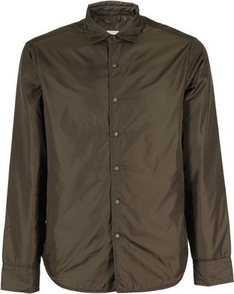 Aspesi King Shirt Pattern Jacket In Military Green