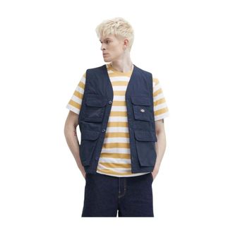 Dickies Fishersville Vest - Heren - Jassen - Blauw - Maat: S Katoen