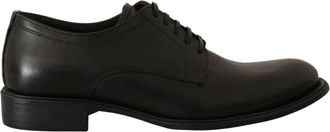 Dolce & Gabbana Zwarte Veterschoenen van Leer - Heren - Nette schoenen - Zwart - 40 EU - Leer - Schoenen