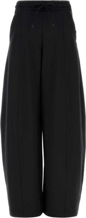 Max Mara Black Loose Drawstring Pant