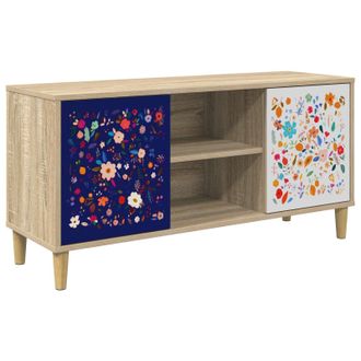 vidaXL Mueble De Tv Mainz 102 X 33 X 50 Cm Sonoma Madera De Ingenier&iacute;a Vidaxl