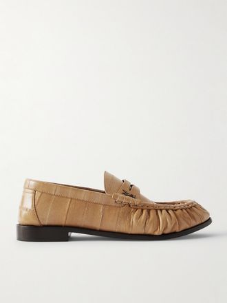 Saint Laurent Mocassini In Anguilla Le Loafer - Neutri