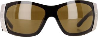 Chanel Pre-owned Womens 6009 Quilted Shield Sunglasses in Brown Acetate - One Size