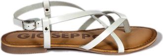 Gioseppo Schoenen, Dames, Wit, 38 EU, Leer, Lelex Sandaal