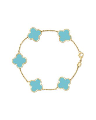 Italian Gold, Inc 14K Turquoise Stackable Bracelet