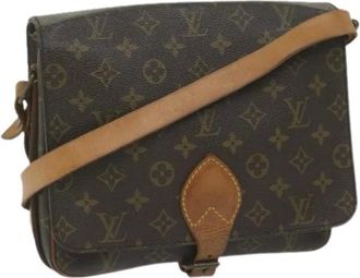 Louis Vuitton Pre-owned Cross Body Bags, female, Brown, Size: ONE SIZE Pre-owned Vintage Canvas Crossbody Bag