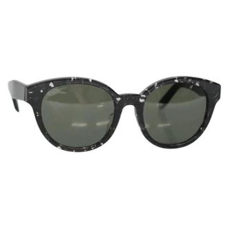 Ferragamo Pre-owned Plastic sunglasses - Dames - Pre-owned - Zwart - Maat: ONE Size