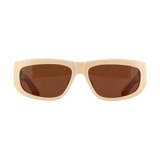 Jacquemus Square Full Rim Sunglasses - Ivory