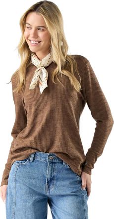 Smartwool Womens Thermal Merino Rib Crew Purple XL