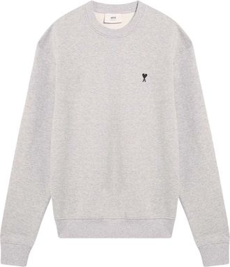 Ami Katoenen truien - Heren - Sweatshirts - Grijs - L - Katoen - Hoodies & sweatvesten