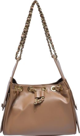 Anna Luchini Beige Rundleer Tas