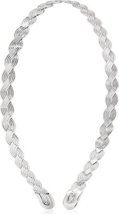 Ettika Regal Twist Headband in Silver at Nordstrom