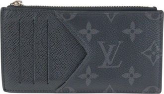 Louis Vuitton Black Monogram Canvas Eclipse Card Coin Case (Authentic Pre- Loved)