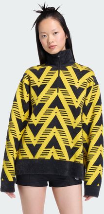 adidas Womens adidas KNITTED HALF-ZIP SWEATER