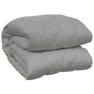 vidaXL Manta Con Peso Tela Gris 220x240 Cm 11 Kg Vidaxl