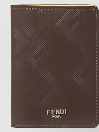 Fendi leather card holder
