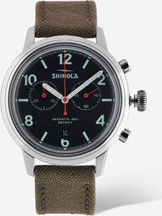 Shinola Detroit Mens The Traveler S0120245782 2 Eye Chronograph Watch