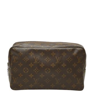 Louis Vuitton Brown Pvc Clutch Bag (Pre-Owned)