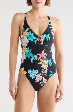 Jantzen Paris One-Piece Swimsuit in Black at Nordstrom Rack, Size 10