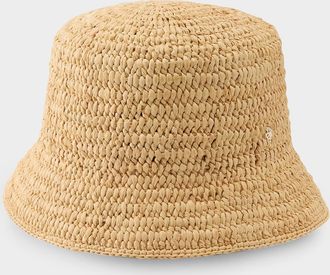 Helen Kaminski Chaturi Raffia Crochet Bucket Hat
