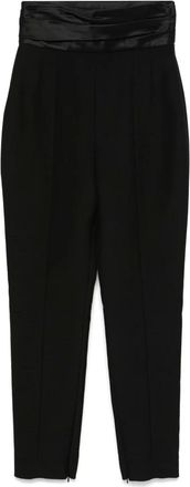 Khaite Dames, Broeken, Zwart, Maat: XS Satijn