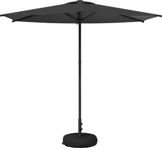 vidaXL Paraguas De Jard&iacute;n Con Base 270 X 270 Cm Poli&eacute;ster Rectangular Vidaxl