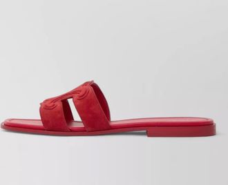 Celine suede leather mule sandals