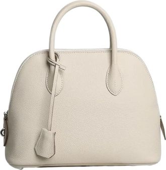 Generic Compatible For Vintage Style Single Shoulder Leather Bag With Phone Pocket(WHITE)