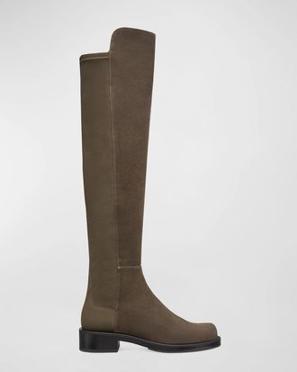Stuart Weitzman Womens Stuart Weitzman Bold Boots Charcoal Round Toe Over-The-Knee HTAT237