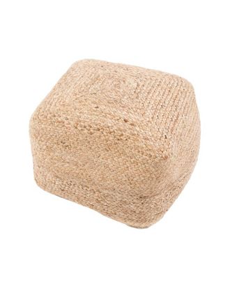 Jaipur Living Sangam Solid Cuboid Pouf