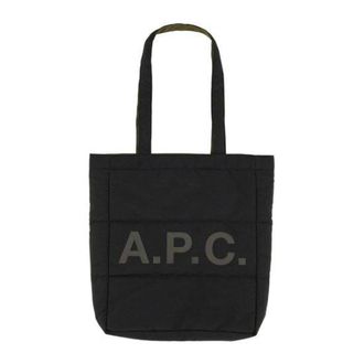 A.P.C. Tote Bags, unisex, Black, Size: ONE SIZE Reversible Tote Shoulder Bag