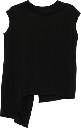 Yohji Yamamoto cotton vest - women - Cotton - 2 - Black