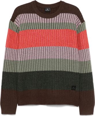 Paul Smith Maglione a righe - Verde