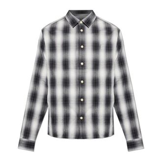 AllSaints Holborn Shirt - Heren - Casual Overhemden - Grijs - XS - Katoen - Overhemden