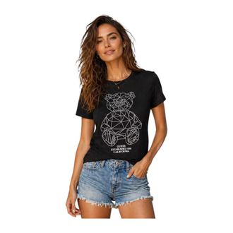 Guess T-Shirts, female, Black, Size: XL Activewear T-Shirt
