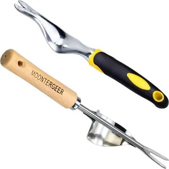 OEM Msbd 2 Piezas De Desbrozadora Manual De Acero Inoxidable, Tijeras Para Desbrozar Con Mango De Madera, Herramientas De Jardiner&iacute;a, Desbrozadora De Dien