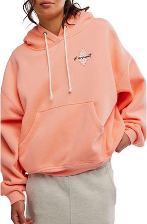 Free People FP Movement Final Call Graphic Hoodie in Fruit Punch at Nordstrom, Size X-Large