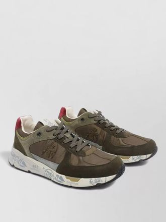 Premiata mase sneakers low top round toe suede