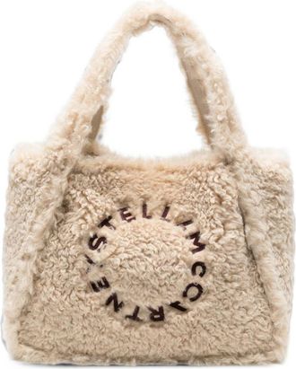 Stella McCartney Beige Logo Large Tote