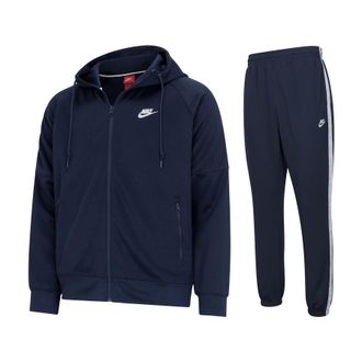 Nike Mens Sportswear Tribute Full Zip Tracksuit in Navy - Size X-Large