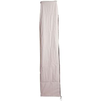 Hhg Nunca Usado] Funda Protectora Hhg Para Parasol Voladizo De Hasta 3,5 M, Funda Con Cremallera, Gris Crema