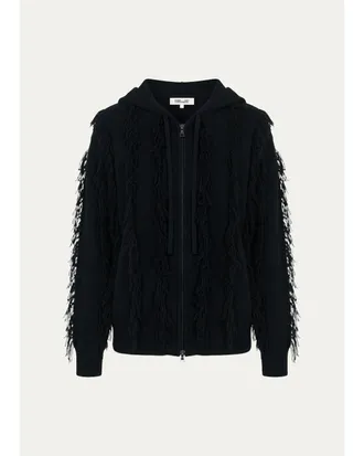 Diane Von F&uuml;rstenberg Maxime Hooded Fringe Sweater